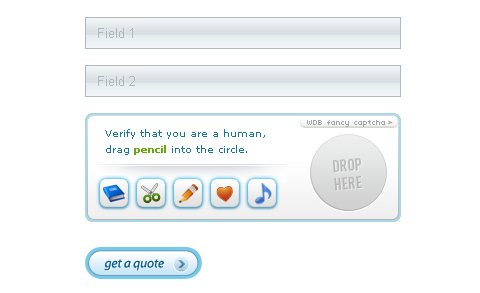 AJAX Fancy CAPTCHA